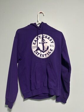 purple hoodie